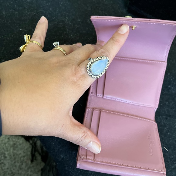 COPY - Christian Dior Light Mauve/Pink Enamel Quilted Snap Walket - Picture 9 of 9